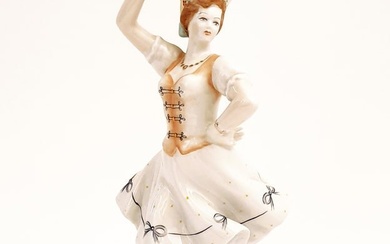 Hungarian Dancer, A Vintage Hollohaza Figurine, Signed