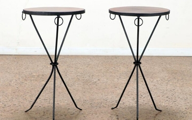IRON DRINKS TABLES MANNER OF JEAN-MICHEL FRANK