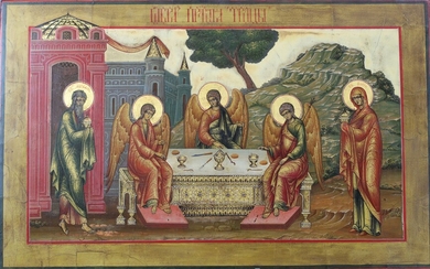 Icône Russe "l'assemblée de Saints Anges"