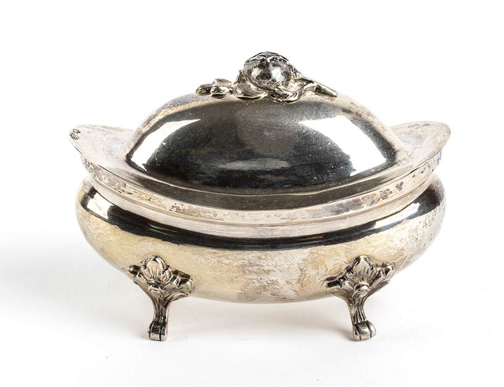 Italian silver sugar pot - Turin 19th Century, mark...