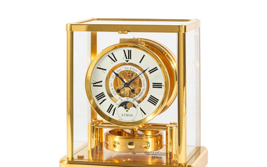 Jaeger-LeCoultre. A fine gilt brass and glass enclosed perpetual wind...