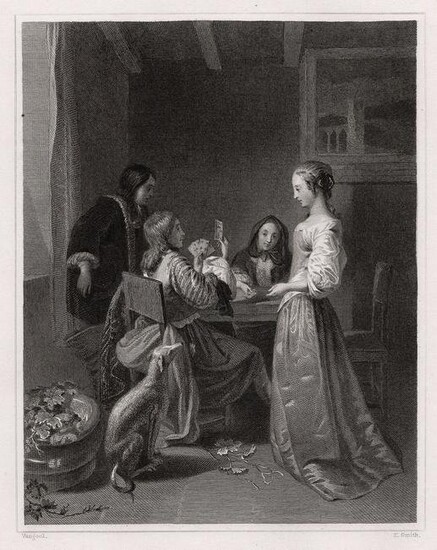 Jan van Gool The Queen of Hearts 1834 engraving