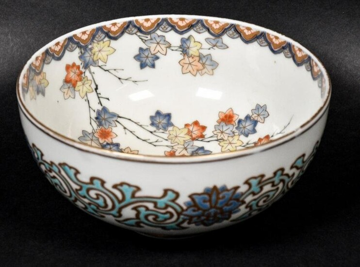 Japanese Fukagawa Koransha Porcelain Bowl