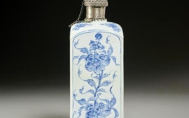 Kangxi blue & white porcelain bottle, ex Christies