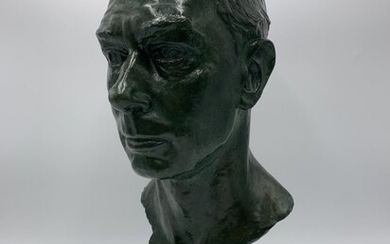 King George VI Bronze Bust by Reid Dick 1948