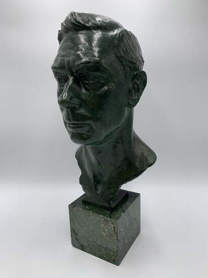 King George VI Bronze Bust by Reid Dick 1948
