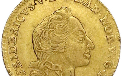 Kurant-Dukat (12 Mark) 1761, Kopenhagen. 3,12 g. vorzüglich, Kratzer