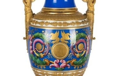 LARGE RUSSIAN IMPERIAL PORCELAIN FACTORY URN