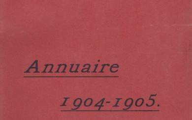 (LITTÉRATURE) Université Populaire de Luxembourg, Annuaire 1904-1905, Chronique de l'année de fondation, Luxembourg, Imprimerie Huss,...