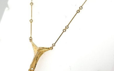 Lapponia - 14 kt. Gold, Yellow gold - Necklace, Necklace with pendant, Pendant