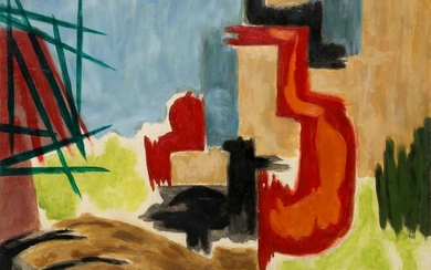 Laurent Marcel Salinas, Cubist Landscape (263), Oil