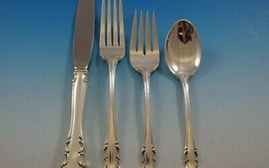 Legato by Towle Sterling Silver Flatware Service For 12 Set 55 Pieces