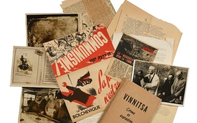 Les massacre de Katyn et le massacre Vinnitsa.Important ensemble de documents sur les crimes de...