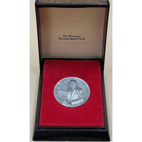 Longines J Edgar Hoover Sterling Medal 55.72 Grams