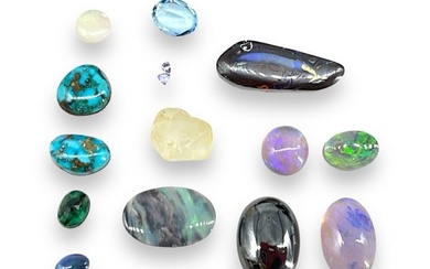 Loose Gemstones for Jewelry Crafting Including Aquamarine