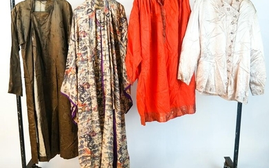 Lot of 4 Vintage Asian Robes and Gowns