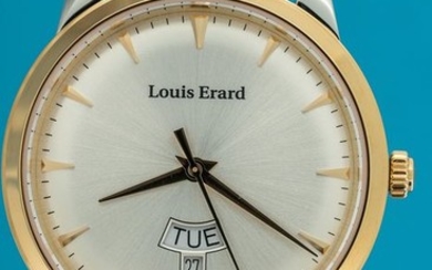 Louis Erard - Heritage Collection Two Tone with Brown Strap Swiss Made - "NO RESERVE PRICE" 15920AB11.BEP101 - Men - Brand New