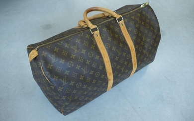 Louis Vuitton Keepall 55 monogrammed canvas travel bag
