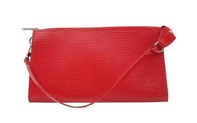 Louis Vuitton Red Epi Pochette Accessoires