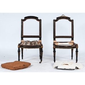 Louis XVI-style Side Chairs, Attributed to Leon
