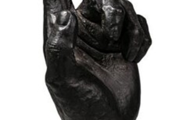 MCM American School Cast Iron Hand Sculpture