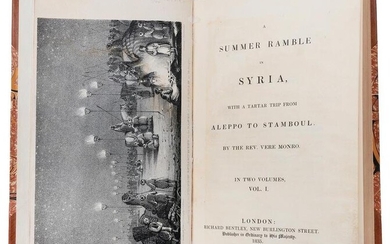 MONRO, Vere, Rev. A Summer Ramble in Syria, with a