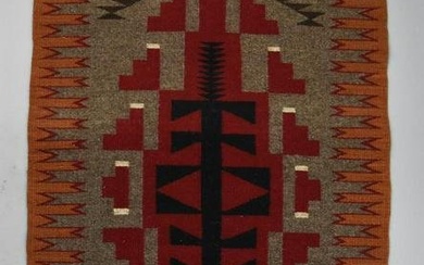 Mary Foster Laupp Navajo Hand Woven Rug, Ganado