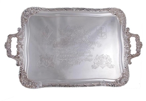 Massive Tiffany & Co silver presentation tray