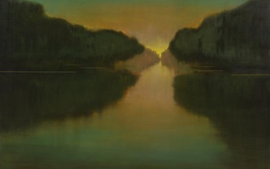 Melissa Bonin (American/Louisiana, b. 1960) , "Grace Arrives, Translucent", 2023, oil on
