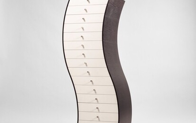 Commode Furniture in irregular forms side 1, Shiro Kuramata