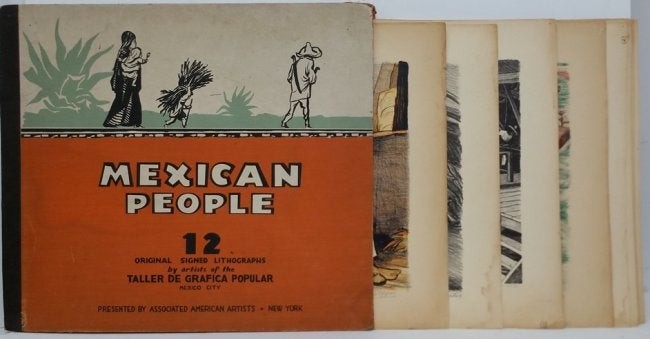 Mexican People 12 Litho Set Folio Pencil Signed