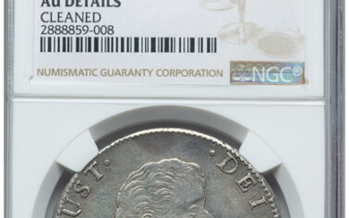 Mexico: , Augustin I Iturbide "Cross on Crown" 8 Reales 1822 Mo-JM AU Details (Cleaned) NGC,...