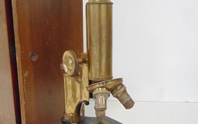 Microscope, Cased, NYU Biol. # 50, c. 1900 Objective