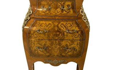Mid Century Modern Italian Bombay Marble Dresser