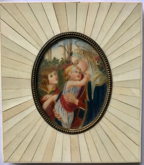 Miniature on ivory - Neoclassical Style - Ivory - Late 19th century