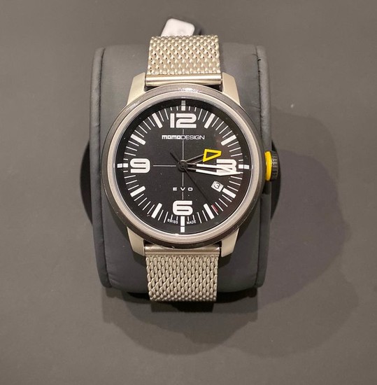 MomoDesign - Watch EVO Stainless Steel Black Dial- MD1014SB-10 - Men - 2011-present