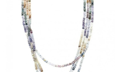 Multi Strand Gemstone Bead Necklace
