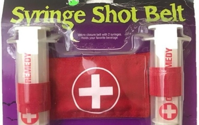 NOS - Halloween Accessory - Syringe Shot Belt - For