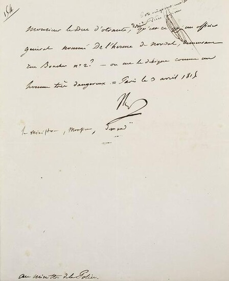 Napoleon I. Bonaparte Eigenhändiger Brief mit