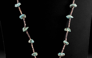 Navajo / Zuni Bead Necklace w/ Bone Bear Pendant