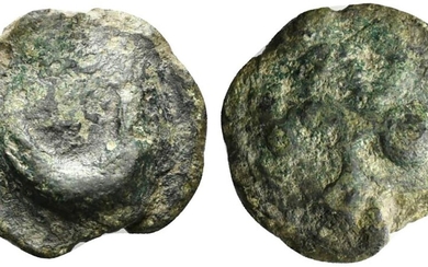 Northern Apulia, Luceria, c. 217-212 BC. Cast Æ Semuncia (19mm,...