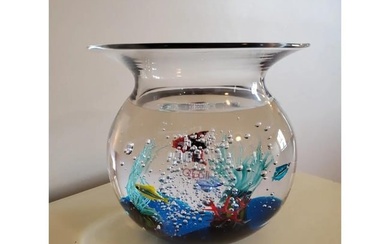 OGGETTI Elio Raffaeli Murano Art Glass Aquarium