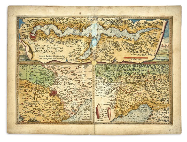 ORTELIUS, ABRAHAM. Group of 8 double-page engraved regional maps from Theatrum Orbis Terrarum....