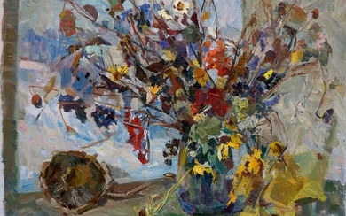Oil painting Flowers Dovgalevskaya Vera Veniaminovna