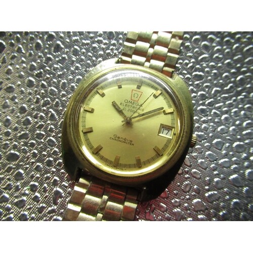 Omega Geneve Electronic F300 Hz Chronometer with date, rolle...