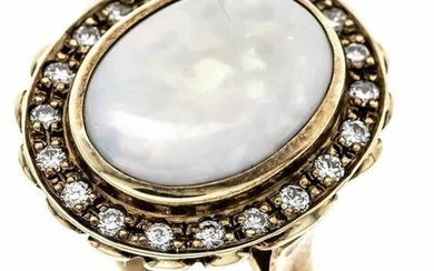 Opal-cut diamond ring GG 585/0
