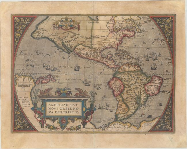 Ortelius' Influential Map of the New World, "Americae sive Novi Orbis, Nova Descriptio", Ortelius, Abraham