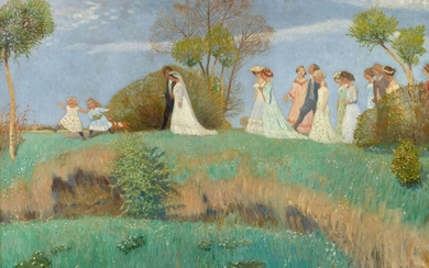 Otto Modersohn - Brautzug im Frühling