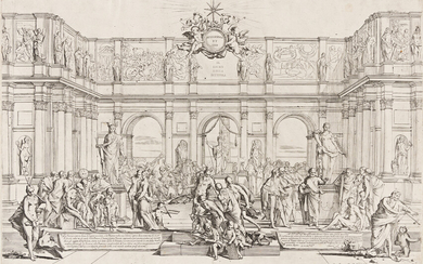 PIETRO TESTA The Academy of Painting. Etching, 1642. 473x730 mm; 18 3/4x28 3/4...