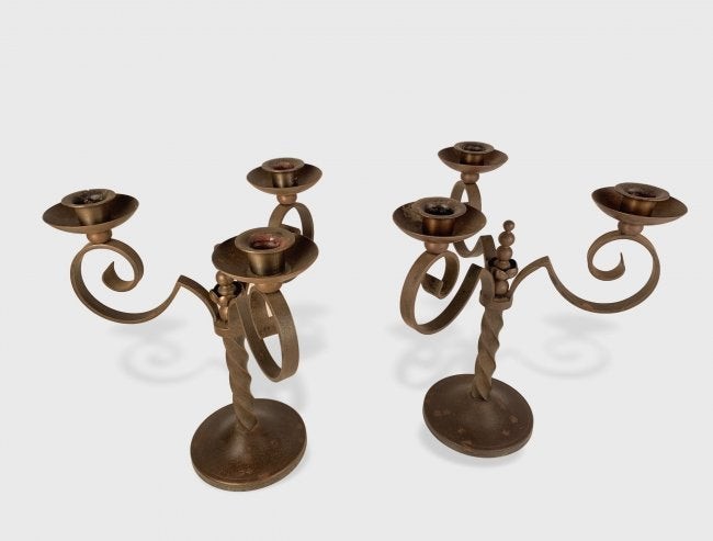 Pair Of French Candelabra, 1940